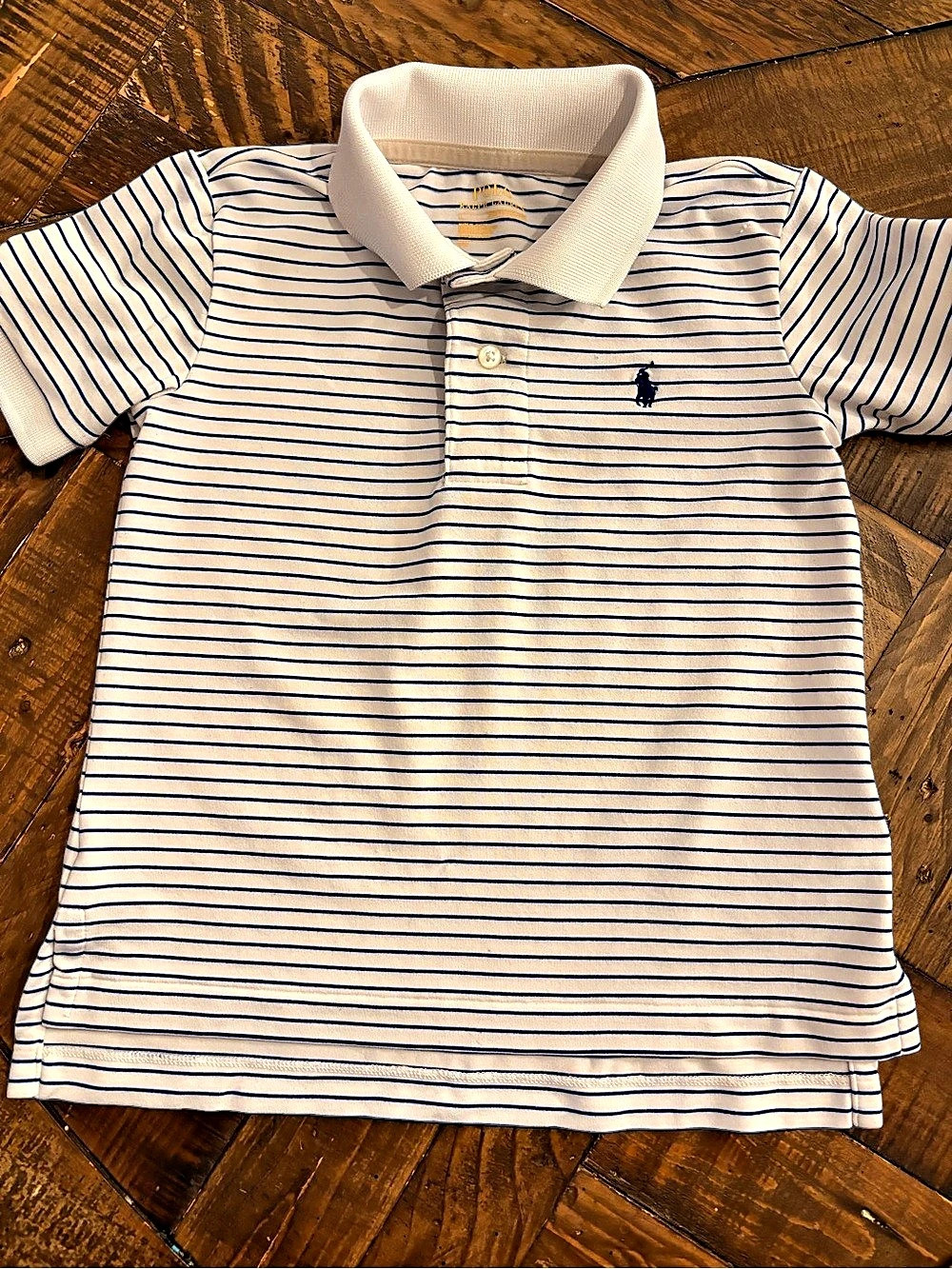 Polo Ralph Lauren Boys Striped Performance Jersey Polo Shirt Striped Polo Shirt